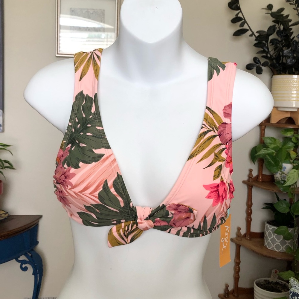 NWT Kona Sol S Tropical Bikini / Bathing Suit Top